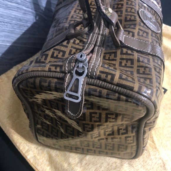 💥SOLD💥🌺Restored Authentic Fendi Monogram Boston Satchel🌺 - Picture 2 of 14